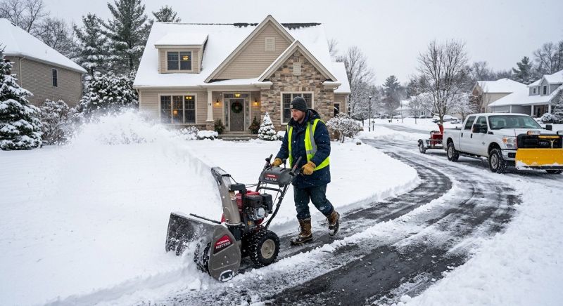 Driveway Snow Plowing in New York, NY