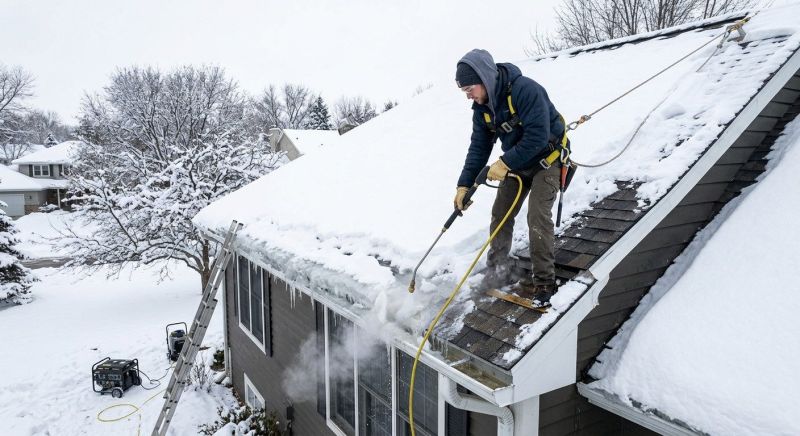Roof Ice Dam Removal in Bellevue, WA