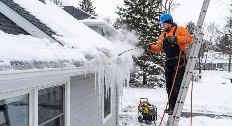 Roof Ice Dam Removal in Olympia, WA